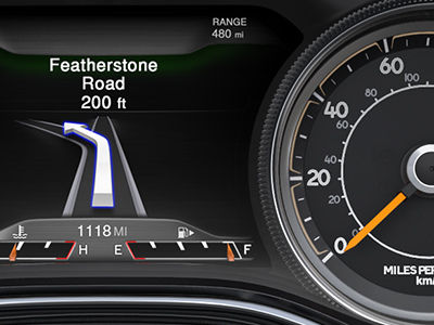 2014 Jeep Cherokee Personalized Instrument Cluster